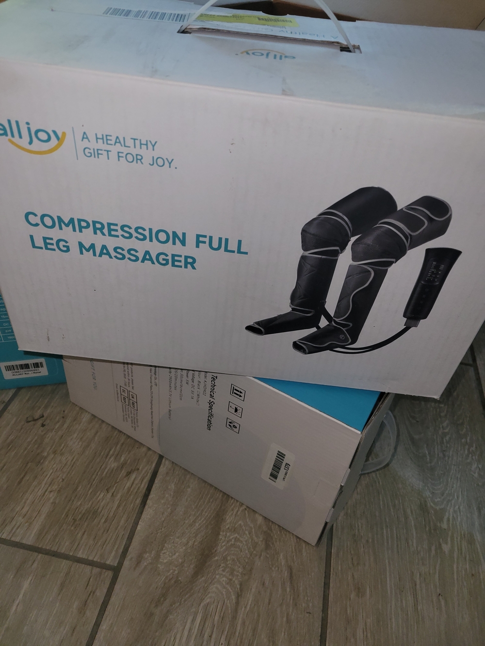 Alljoy Compression Full Leg Massager - Black